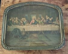 Antique ornately Framed Brunozetti 'Last Supper' Chromolithograph 18