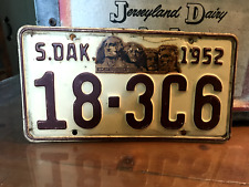 1952 South Dakota License Plate Tag Original Antique Vintage 183C6 picture