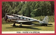 Postcard 1936 Vultee V1A Special Plane picture