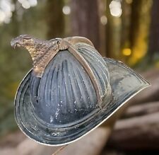 ANTIQUE VERY EARLY CAIRNS ALUMINUM HIGH EAGLE FIRE HELMET-NO BADGE-RARE UNUSUAL picture