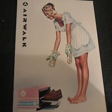 Airwalk Ad Pretty Lady Baking a Shoe Vintage Postcard Unposted Max Mother’s Day picture