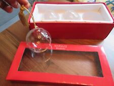 Marquis Waterford Crystal Christmas Celebrations Ornaments Balls in Box Set of 3 picture