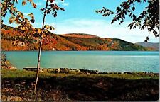 Crystal Lake Barton Vermont VT Autumn Scene Postcard PM Cancel WOB Note Koppel picture