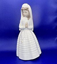 VTG 1992 RETIRED NAO by LLADRO First Holy Communion Girl Praying Figurine picture