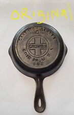 GRISWOLD #0 Cast Iron Skillet 562 Rare Hard To Find Old Handle Toy  picture