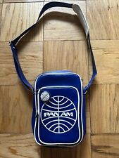 Official Certified PAN AM “Innovator” Vintage Messenger Bag Blue Brand New picture