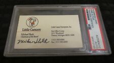 Mike Ilitch (dec)  signed autographed psa slabbed business card  Little Caesars  picture