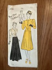 Vintage day dress 1930’s 40’s New York Pattern 1186 picture