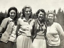 J8 Photograph 1940' 4 Beautiful Women Pretty Four Lovely Ladies picture