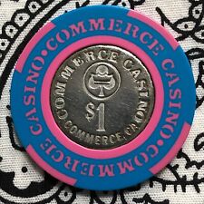 Commerce $1 Commerce, CA Gaming Poker Casino Chip picture