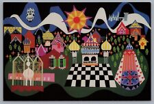 Disneyland Mary Blair It's A Small World Decoupage 1987 Postcard picture