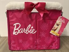2011 Barbie Winter Bag Mattel Pink Tote Bag Purse Beauty Clutch Bag RARE NEW picture