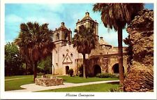 Mission Concepcion San Antonio Texas TX Postcard VTG UNP Curteich Vintage picture