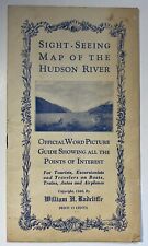 1946 Sight Seeing Map Of The Hudson River William H Radcliffe Booklet picture