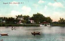 Pawtucket Rhode Island RI Daggatt Park Canoes Vintage Postcard picture