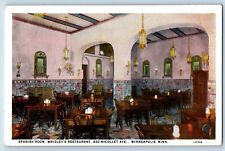 Minneapolis Minnesota Postcard Wrigley's Restaurants Nicollet Ave. c1920 Vintage picture