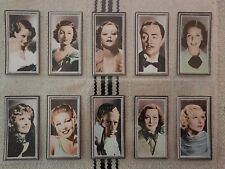 1936 GODFREY PHILLIPS STARS OF THE SCREEN EMBOSSED COMPLETE SET OF 48 picture