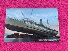 POSTCARD transportation SHIP wreck SS PRINCESS MAY sentinel island ALASKA picture