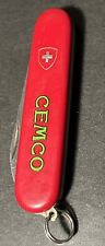 Vintage Victorinox Swiss Army Knife Red Officer Suisse Cemco Advertising picture