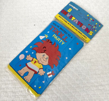 Vintage Trolls 1992 Party Invitations - New in Package, Pack of 8, 90s Nostalgia picture