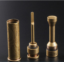 New Pure Brass Tobacco Pipe Tamper Cigar Needle Dredge Pipe Cleaning Tool picture
