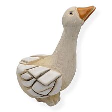 Vintage Artesania Rinconada Mother Goose Figurine Signed Uruguay Clay Pottery picture