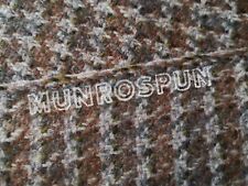 Vintage Munrospun Wool Houndstooth Tweed Fabric Per Metre Good Quality picture