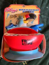Kellogg’s Toucan Sam Breakfast Bunch Froot Loops Cereal Bowl 2000 Suction NOS picture