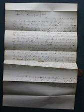1840 Indianapolis Indiana Clerk Robert Duncan Caleb Scudder document Sam Houston picture