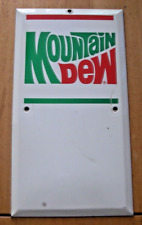 RARE MOUNTAIN DEW 1970'S METAL/PAPER CALENDAR READING ,PA. DAY DATE TEAR OFF. picture