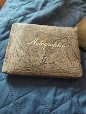 1920's school girls autograph book- over 35 entries picture