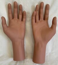Pair Male Hands Life Size Lifelike Flesh Tone Brand NEW Mannequin Manikin Dummy  picture