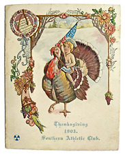 Thanksgiving 1903, New Orleans Memorabilia, Southern Athletic Club Program picture