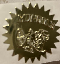 Famous  Mongols MC - CYCLE  CLUB -(10) 2”. GOLD EMBOSSED SEALS -FAST USA SHIPPED picture
