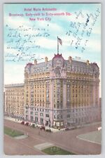 Postcard New York City Hotel Marie Antoinette Broadway German Stamps Vintage picture