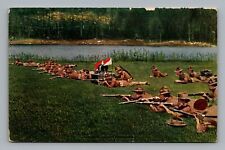 Postcard WWI US Military Soldiers Firing From Skirmish Line VTG c1918  H15 picture