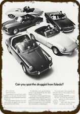 1969 VOLKSWAGEN KARMANN GHIA VW Vintage-Look-Edge DECORATIVE REPLICA METAL SIGN picture