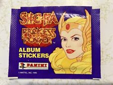 SHE-RA PRINCESS OF POWER VINTAGE PANINI STICKERS PACK OPENED -RARE picture
