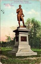 C.1910s Chicago IL Garfield Park Robert Burns Monument Illinois Postcard A126 picture