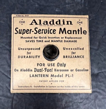 Vintage Aladdin Super-Service Mantle-PL-1 for Oval Fuel Lantern 3 5/8 x 3 5/8