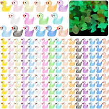 240 Pcs Luminous Mini Resin Duckstiny Ducks Glow the Dark Little Ducks Small picture