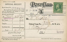 Official Receipt Rock Island, IL 1911 -Head Offices M W of A Bldg. postcard picture