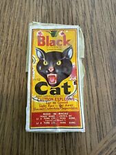 1970s BLACK CAT paper Gr LABEL firecracker firework packaging LI & FUNG 1-1/2 12 picture
