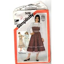 Simplicity 5638 Gunne Sax by Jessica Pattern Dress Prairie Cottage Core  5 6 picture