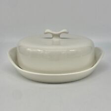 Vintage Iroquois Impromptu Ben Seibel MCM White Round Covered Butter Dish picture