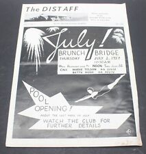 The Distaff McCoy Air Force Base Orlando FL Wives Club Newsletter July 1959 picture