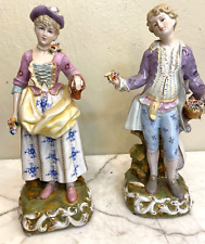Pair of Porcelain Statues - Man and Woman picture