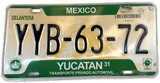Vintage 2006-08 Yucatan Mexico Auto License Plate Garage Wall Decor Collector picture