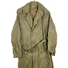 Vintage Us Military Lightweight Rain Coat Size 36 Long Southern Athletic picture