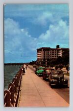 Charleston SC-South Carolina, Murray Boulevard, Low Battery, Vintage Postcard picture